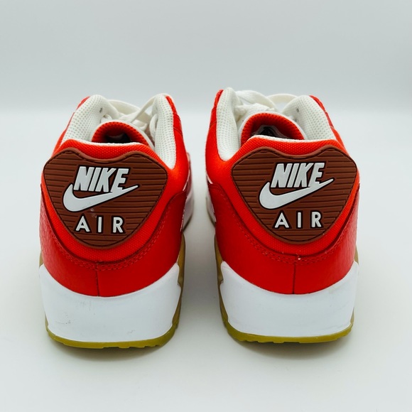 Women’s Nike Air Max 90 Orange Red Color Sneaker 7 - Picture 9 of 10